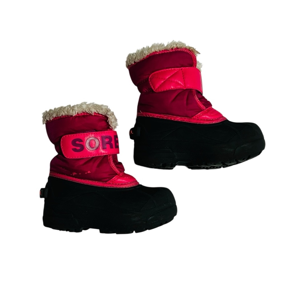 Sorel Kids Pink and Black Snow‎ Boots